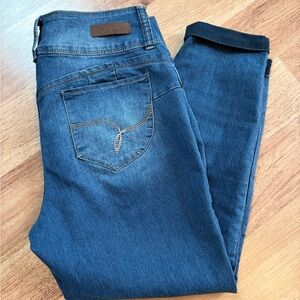 Royalty For Me Women's Dark Blue Cropped Ankle Jeans